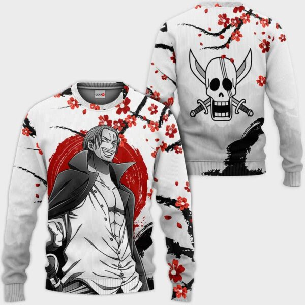 Red-Haired Shanks Hoodie Custom Japan Style One Piece Anime Shirt 2