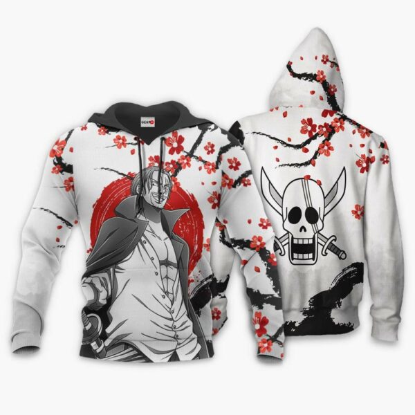 Red-Haired Shanks Hoodie Custom Japan Style One Piece Anime Shirt 3