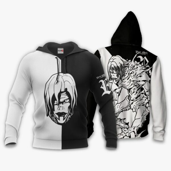 Rem Hoodie Custom Shirt Anime Zip Jacket 3
