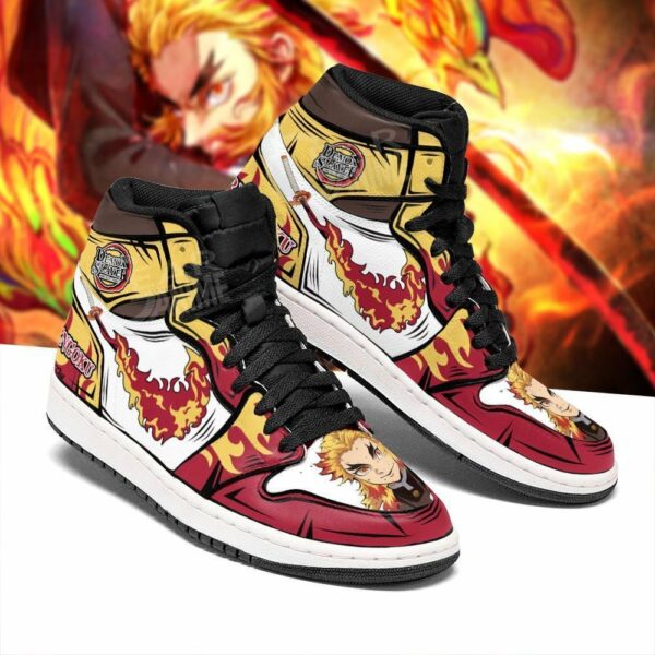 Rengoku Shoes Custom Flame Breathing Demon Slayer Anime Sneakers 2