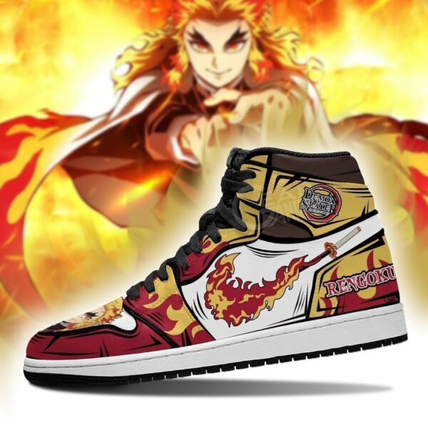 Rengoku Shoes Custom Flame Breathing Demon Slayer Anime Sneakers 3