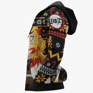 Rengoku Ugly Christmas Sweater Custom Anime Kimetsu XS12 9