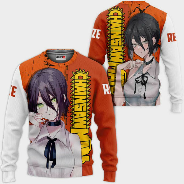 Reze Hoodie Custom Chainsaw Man Anime Merch Clothes 2