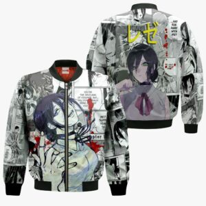 Reze Hoodie Custom Manga Style Chainsaw Man Anime Jacket Shirt 9