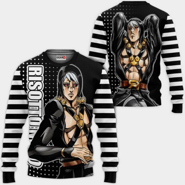 Risotto Nero Hoodie Custom Anime JJBAs Merch Clothes 2