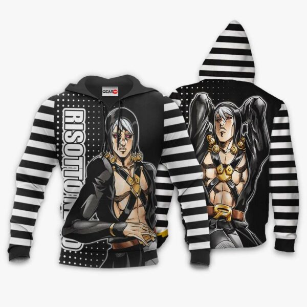 Risotto Nero Hoodie Custom Anime JJBAs Merch Clothes 3