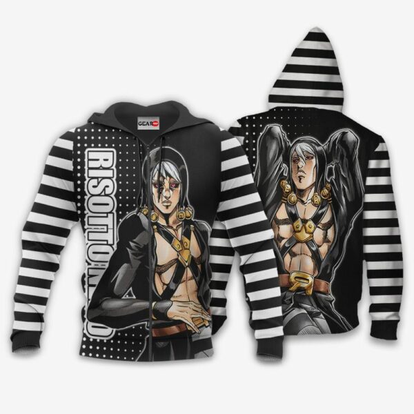 Risotto Nero Hoodie Custom Anime JJBAs Merch Clothes 1