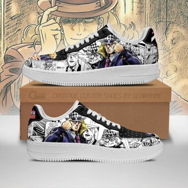 Robert Speedwagon Shoes Manga Style JoJo’s Anime Sneakers Fan Gift PT06 1