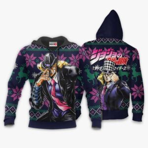 Robert Speedwagon Ugly Christmas Sweater Custom Anime JJBA XS12 7