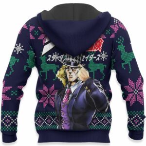 Robert Speedwagon Ugly Christmas Sweater Custom Anime JJBA XS12 8