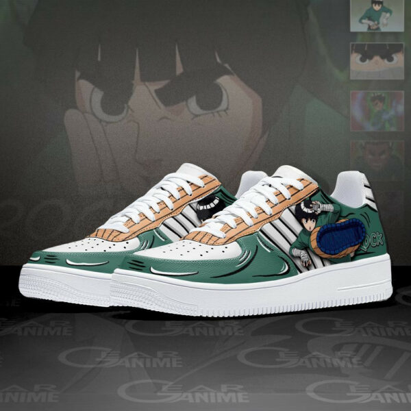 Rock Lee Air Shoes Custom Anime Sneakers 4
