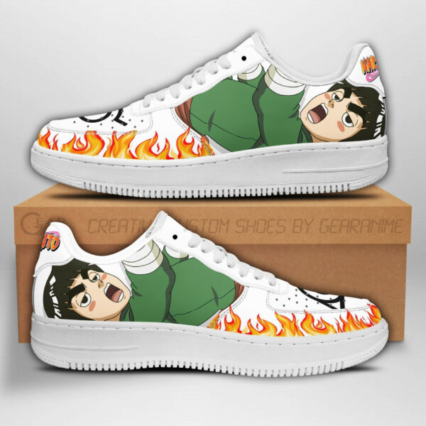 Rock Lee Air Shoes Custom Anime Sneakers 1
