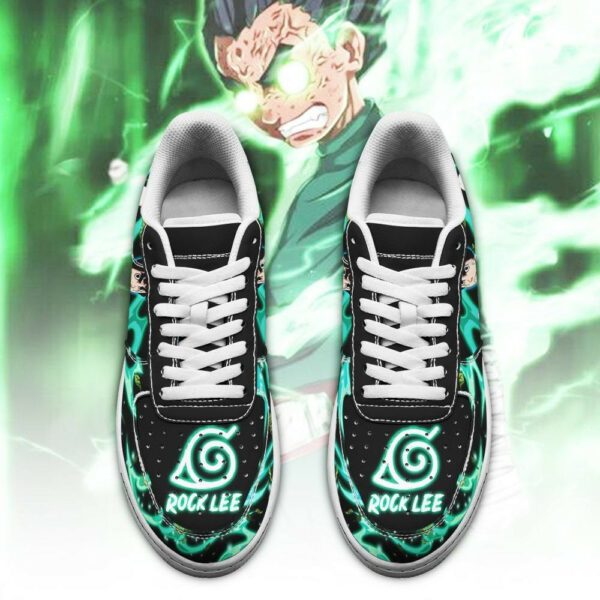 Rock Lee Shoes Custom Anime Sneakers Leather 2