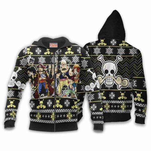 Roger Pirates Ugly Christmas Sweater Custom Anime One Piece XS12 2