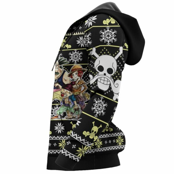 Roger Pirates Ugly Christmas Sweater Custom Anime One Piece XS12 5