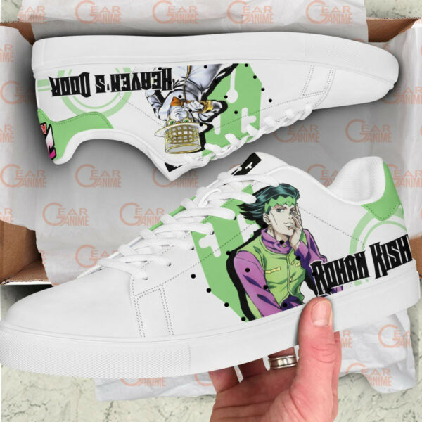 Rohan Kishibe Skate Shoes Custom Anime Jojo's Bizarre Adventure Shoes 2