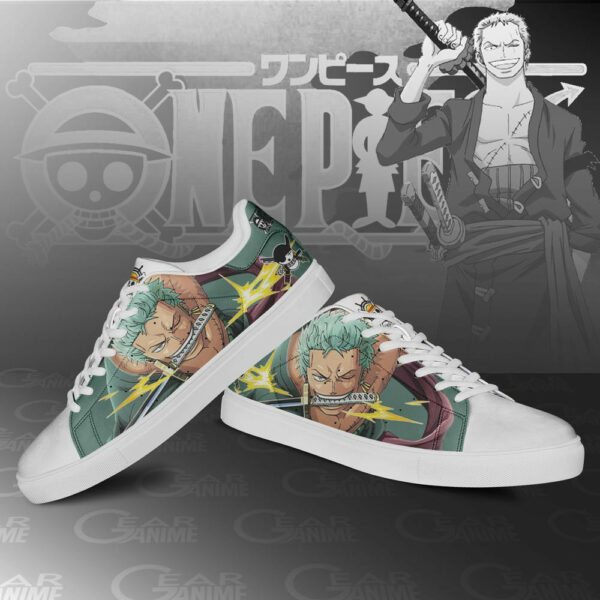 Roronoa Zoro Skate Shoes One Piece Custom Anime Sneakers 3