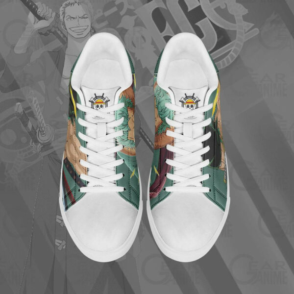 Roronoa Zoro Skate Shoes One Piece Custom Anime Sneakers 4