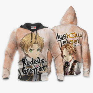 Rudeus Greyrat Hoodie Custom Mushoku Tensei Anime Merch Clothes 8