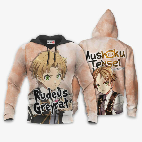 Rudeus Greyrat Hoodie Custom Mushoku Tensei Anime Merch Clothes 3