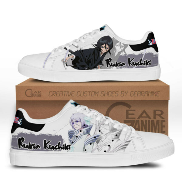 Rukia Kuchiki Skate Shoes Custom Anime Bleach Shoes 1