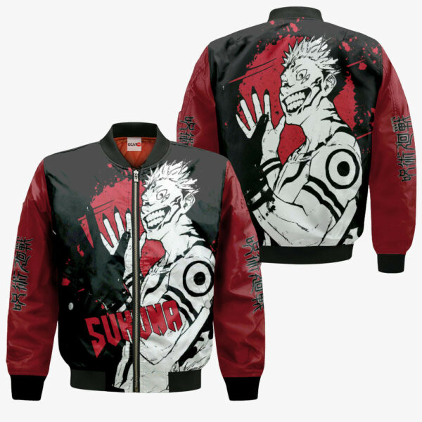 Ryomen Sukuna Hoodie Custom Jujutsu Kaisen Anime Merch Clothes Monochrome 4