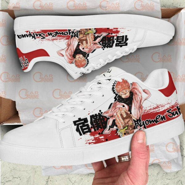 Ryomen Sukuna Skate Shoes Custom Anime Jujutsu Kaisen Shoes 2
