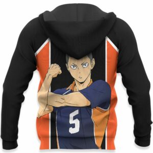 Ryunosuke Tanaka Karasuno Hoodie Shirts Haikyuu Anime 12