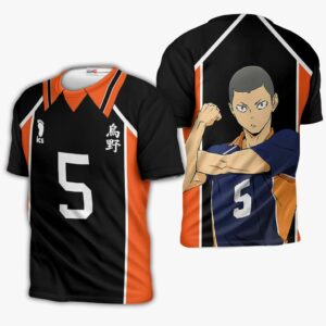 Ryunosuke Tanaka Karasuno Hoodie Shirts Haikyuu Anime 9