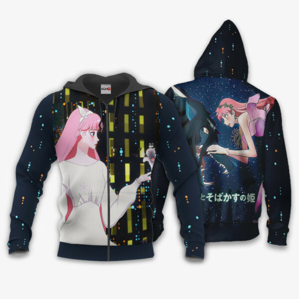 Ryuu to Sobakasu no Hime Naitou Suzu Belle Hoodie Custom Anime Merch Clothes 1