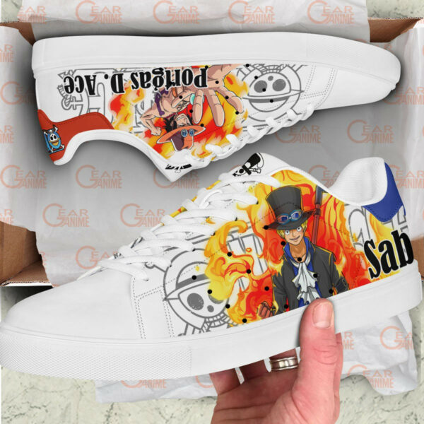 Sabo And Ace Skate Shoes Custom Anime One Piece Shoes 2