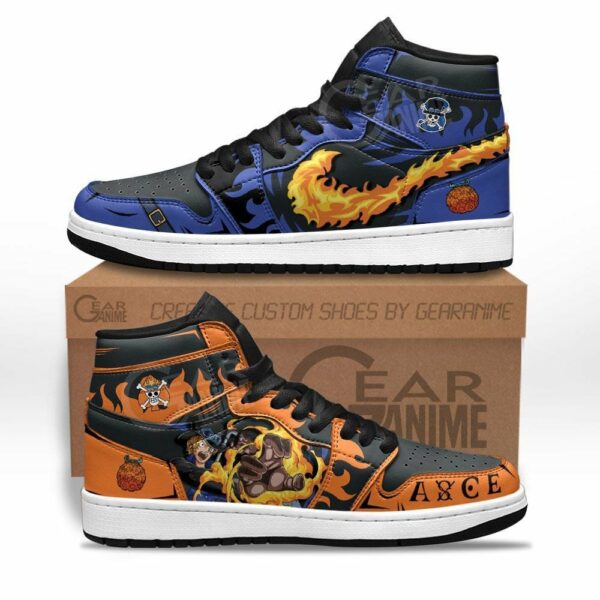 Sabo and Portgas Ace Shoes Custom Anime One Piece Sneakers 1