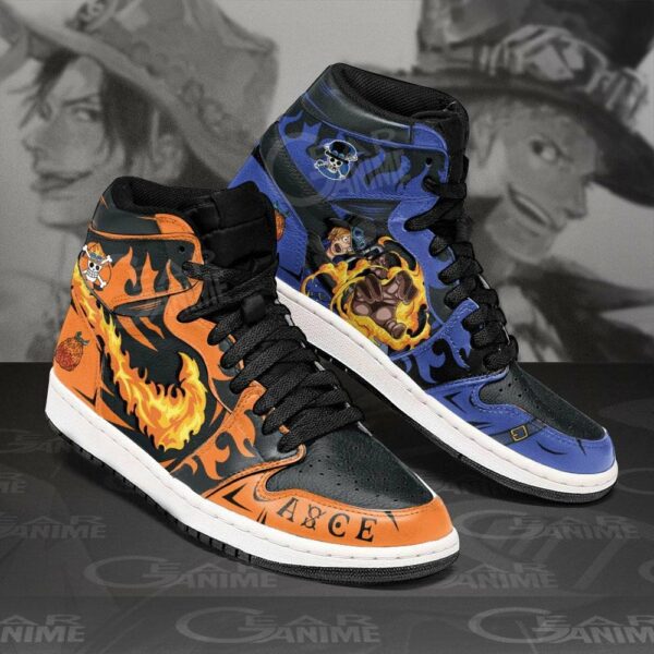 Sabo and Portgas Ace Shoes Custom Anime One Piece Sneakers 2