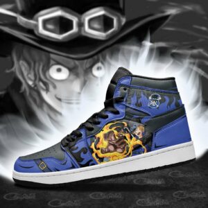 Sabo Mera Mera Shoes Custom Anime One Piece Sneakers 7