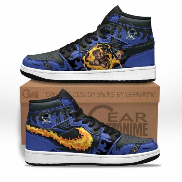 Sabo Mera Mera Shoes Custom Anime One Piece Sneakers 1