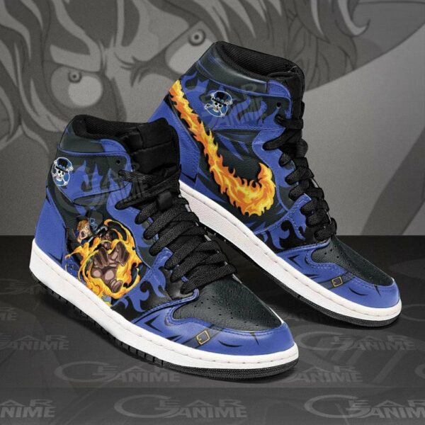 Sabo Mera Mera Shoes Custom Anime One Piece Sneakers 2