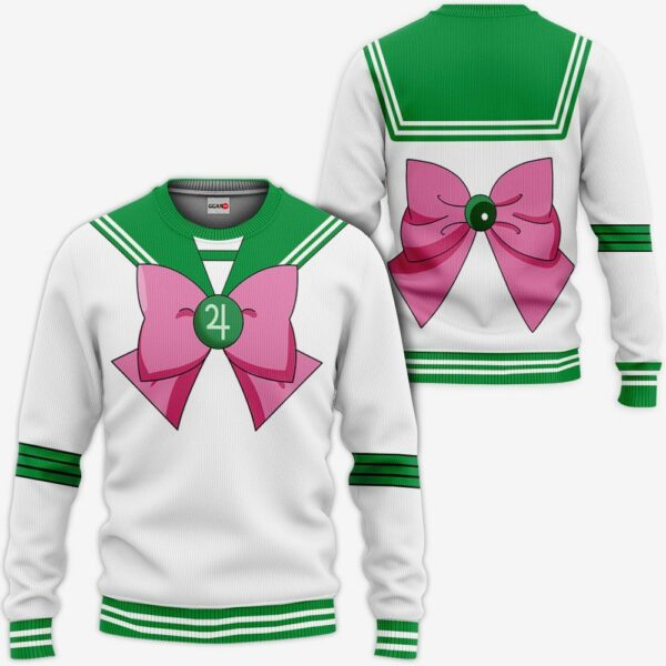 Sailor Jupiter Uniform Hoodie Shirt Sailor Moon Anime Zip Jacket 2