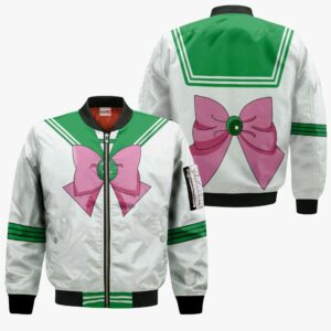 Sailor Jupiter Uniform Hoodie Shirt Sailor Moon Anime Zip Jacket 9