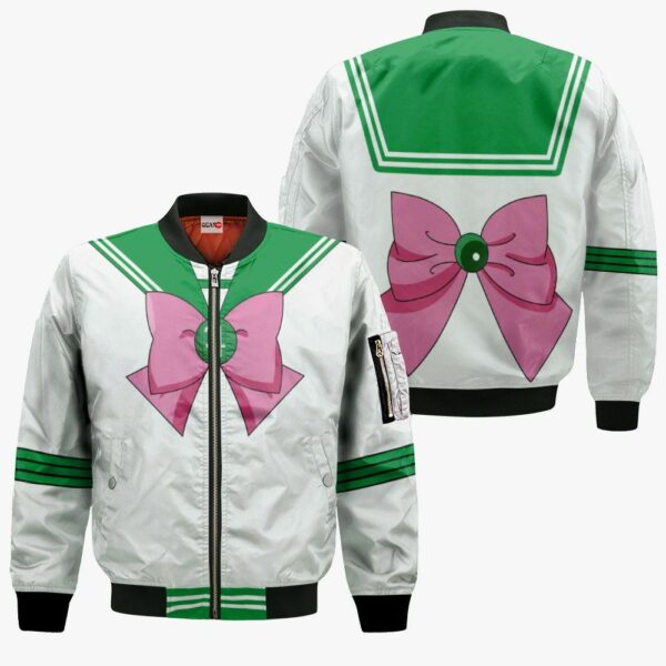 Sailor Jupiter Uniform Hoodie Shirt Sailor Moon Anime Zip Jacket 4