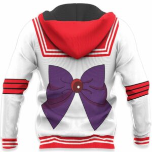 Sailor Mars Uniform Hoodie Shirt Sailor Moon Anime Zip Jacket 10