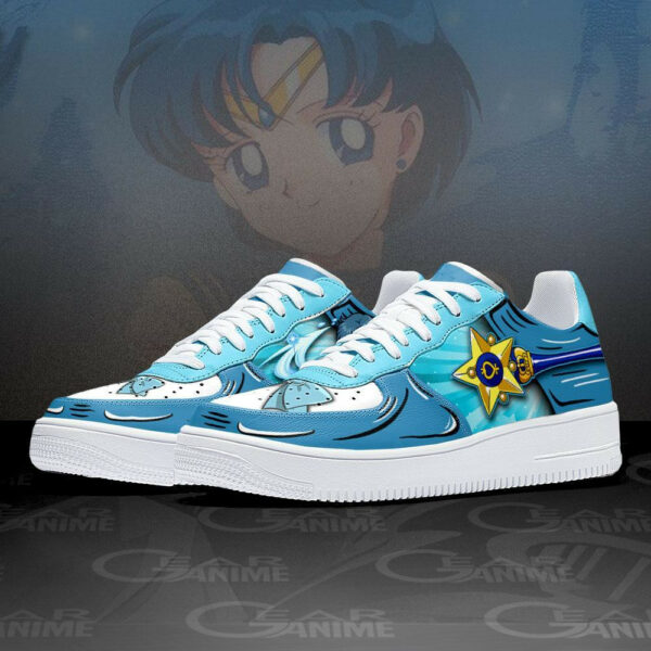 Sailor Mercury Air Shoes Custom Anime Sailor Sneakers 2