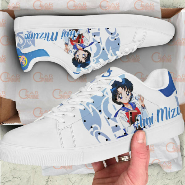 Sailor Mercury Skate Shoes Custom Sailor Anime Sneakers 2