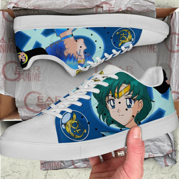 Sailor Mercury Skate Shoes Sailor Anime Custom Sneakers SK10 2