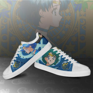 Sailor Mercury Skate Shoes Sailor Anime Custom Sneakers SK10 6