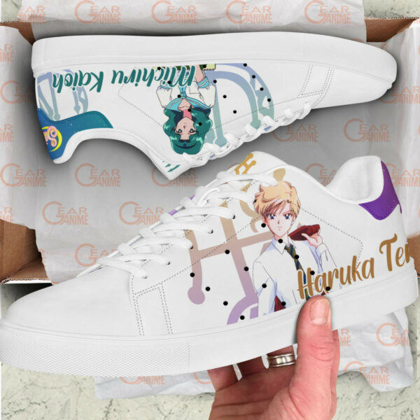 Sailor Neptune And Sailor Uranus Skate Shoes Custom Sailor Anime Sneakers 2