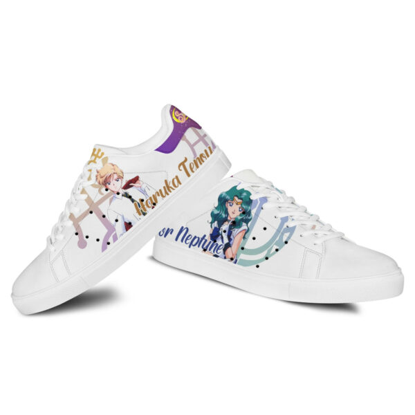 Sailor Neptune And Sailor Uranus Skate Shoes Custom Sailor Anime Sneakers 3