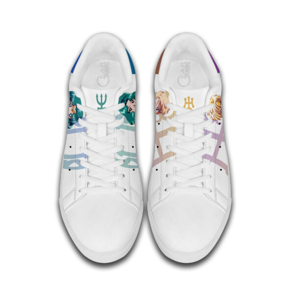 Sailor Neptune And Sailor Uranus Skate Shoes Custom Sailor Anime Sneakers 4