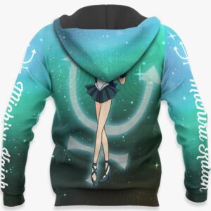 Sailor Neptune Michiru Kaioh Hoodie Sailor Moon Anime Merch Clothes 10