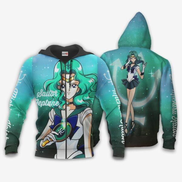 Sailor Neptune Michiru Kaioh Hoodie Sailor Moon Anime Merch Clothes 1