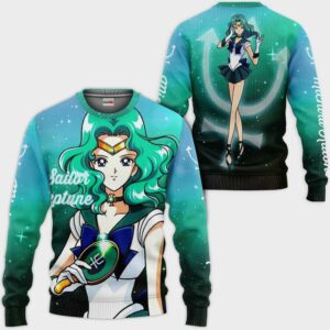 Sailor Neptune Michiru Kaioh Hoodie Sailor Moon Anime Merch Clothes 7
